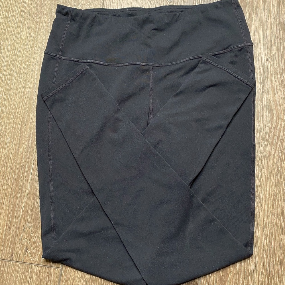 athleta full length black leggings